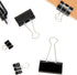 DSTELIN Binder Clips Paper Clamps Assorted Sizes 150 Count (Black), Large, Medium, Small, X Small and Micro, 5 Sizes in One Pack, Meet Your Differ...