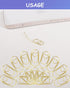 100 Pack Gold Love Heart Shaped Paper Clips, 0.8inch Small Paper Clips for Funny, Small Mini Paperclips Paper Clamps for Office School Home Desk O...