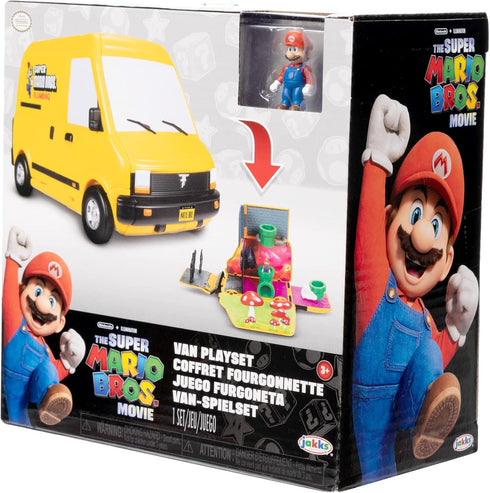 THE SUPER MARIO BROS. MOVIE – Van Playset with 1.25” Mini Mario Figure...