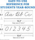 Carson Dellosa 39-Piece Farmhouse Cursive Alphabet and Number Line Bulletin Board Set, Cursive Alphabet Wall Strip and Number Line, Cursive Classr...