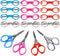 Folding Scissors,16 Pack Safe Portable Travel Scissors,Foldable Small Scissors Small Sewing Scissor,Stainless Steel Telescopic Cutter Used for Hom...