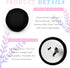 25mm(1inch) Satin Twill Fabric Covered Button with Metal Shank Back,Special Buttons for Suits and Uniforms Trench Coats(Black,20pcs)...