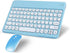 Wireless Bluetooth Keyboard and Mouse Combo Portable Mini Small Slim Compact Typewriter Ergonomic Travel Bluetooth Keyboard Mouse for iPhone iPad ...