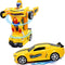 Toysery Transforming Robot Car - One Button Transformation Toy Car with Realistic Engine Sounds, LED Lights and 360 Degree Rotation Speed Drifting...