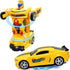 Toysery Transforming Robot Car - One Button Transformation Toy Car with Realistic Engine Sounds, LED Lights and 360 Degree Rotation Speed Drifting...