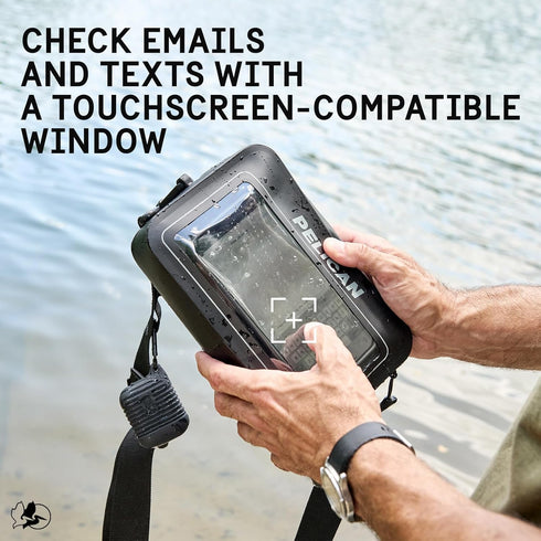 Pelican Marine Waterproof Sling Bag 2L - Crossbody Bag for Women/Men w/Detachable Adjustable Strap and Touchscreen Compatible Phone Compartment - ...