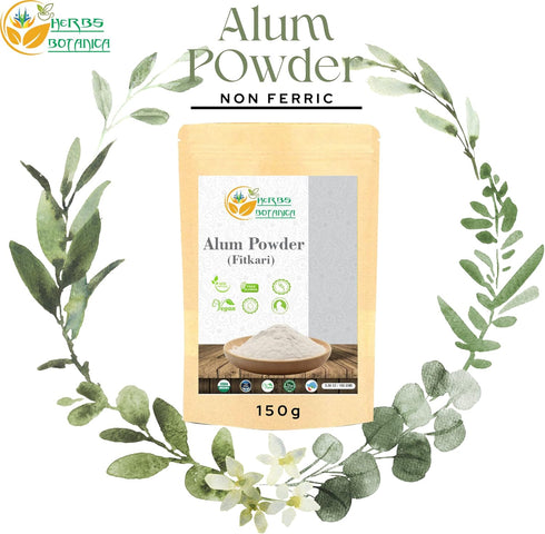 Alum Powder phitkari Granulated Potassium Alumbre Potassium Alum Fitkari Fatkari Alum Powder Cruelty Free Nothing Added 5.30 oz...