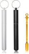 Aluminum Metal Tube Conetainer | Fits King Size or 1-1/4 Size Cones, Airtight, Waterproof, Lightweight, Pocket Size (Silver&Black)...