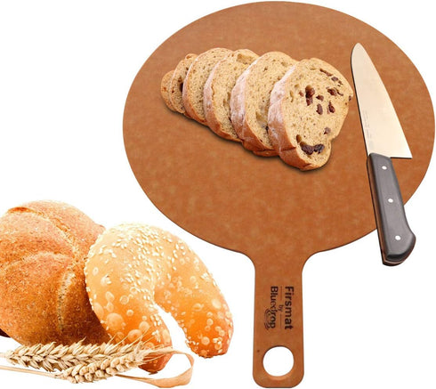 Wood Fiber Pizza Board Serving Cutting Plate for Kitchen Fruits Vegetables Cheese Chopping Board 10 inches Round...