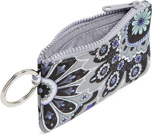 Vera Bradley Women's Recycled Lighten Up Reactive Zip ID Case and Lanyard Combo, Tranquil Medallion, One Size...