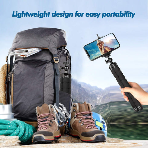 Phone Tripod, Portable Flexible Tripod for iPhone Android Cell Phone with Remote and Universal Clip, Small Tripode iPhone Stand Camera Holder for ...