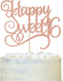 Happy Sweet 16 Cake Topper, 16th Birthday Cake Decor, Sweet 16, Teens Happy 16th Birthday Decorations Rose Gold Glitter...
