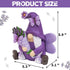 Lavender Gnomes Decor, Spring Resin Garden Gnome Decorations for Home Indoor/Outdoor Pastel Purple Spring Lavender Decorations Farmhouse Butterfly...