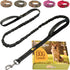 Heavy Duty Bungee Dog Leash 6 ft - 7.5 ft for Large and Medium Dogs | No Pull, Reflective, Tactical Dog Leash | Soft Neoprene Padded Double Handle...