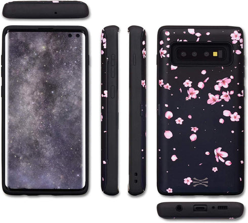 TORU CX PRO Case for Galaxy S10 Plus, with Card Holder | Slim Protective Cover with Hidden Credit Cards Wallet Flip Slot Compartment Kickstand | I...