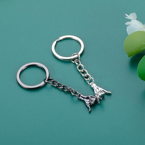 Boyfriend Gifts from Girlfriend National Boyfriends Day Gifts Pinky Promise Keychains for Couples 11th Anniversary Steel Gift for Couple Sweetest ...