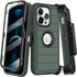 for iPhone 12 Pro Max Case with Built-in Screen Protector,Belt Clip Holster,Heavy Duty Shockproof Drop Protection Military Grade Full Body Rugged ...