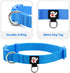 azuza 3 Pack Dog Collars Comfortable and Adjustable Nylon Dog Collars for for Small Dogs, S (11-16inch)?Green, Blue and Royal Blue...