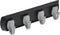HIGH & MIGHTY 515306 Key Rail Organizer Hook Rail, Easy Tool-Free Dry Wall Installation, Holds up to 5lbs, Small, Black & Silver...