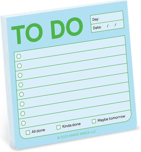1-Count Knock Knock to Do Sticky Note Pad, 3 x 3-inches, 100 Sheets (Pastel Edition)...