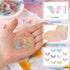 120 Pcs Glass Butterfly Beads for Jewelry Making, EVERMARKET Crystal Butterfly Bracelets Beads Bulk, 15mm Cute Gradient Butterflies Loose Beads Ch...