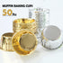 Silver Foil Metallic Paper Baking Cups Muffin Cups Cupcake Liners 50-Count Cake Baking Cups for Birthday, Wedding, Party (Silver)...