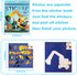 Vehicle Sticker Book for Kids Ages 4-8, Crafts for Kids Ages 4-8 Sticker Paint Books Boys and Girls Birthday Gifts Party Favor, Travel Toys Car St...