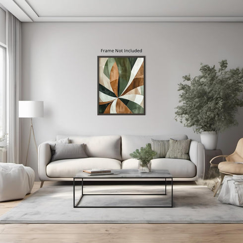 Posterizer 1 pcs-chic modern abstract shapes poster-green gold and black art 4-Abstract & Modern Art-Collectibles & Fine Art-Chic Home Decor- unfr...
