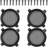 Unifizz Car 4pcs Grill Cover 4" Mesh Protector Speaker Cover Woofer Subwoofer Grill...