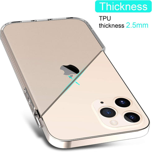 N / A Clear Phone Case Compatible with iPhone 12 6.1 inches, Soft TPU Screen Protect Cover for iPhone 12 pro case 2020, Silicone Waterproof Phone ...