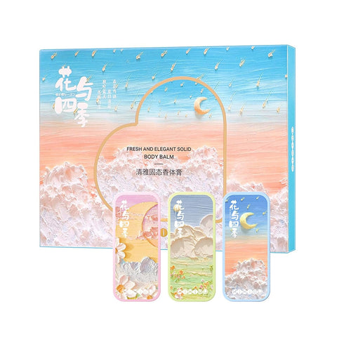 Solid Perfume Balms, 3 Pack Women Solid Colognes, Portable Pocket Balm, Perfect for Travel Use, Natural Fragrance Perfume for Women...