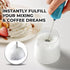Zulay Kitchen Powerful Mini Milk Frother Handheld - Electric Hand Mixer - Portable Frother Wand for Coffee - Small Drink Blender for Lattes, Cappu...