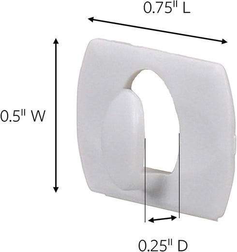 Command Small Decorating Clips, White, 20-Clips, 24-Strips, Decorate Damage-Free...