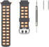 ANCOOL Compatible with Garmin Forerunner 310XT Watch Band, Soft Silicone Watch Strap Replacement for Forerunner 310XT Smartwatch, Grey-Orange...