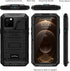 seacosmo for iPhone 12 Pro Case, IP68 Waterproof Shockproof Dustproof Case with Built-in Screen Protector Full Body Protective Heavy Duty Metal Co...