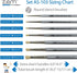 ZEM Brush Mfg Deluxe Stencil Artist Paint Brush Set 7 pcs Sizes 2 4 6 8 10 12 14...