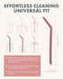Nightingale Reusable Silicone Straws - Bendy Drinking Straw with Cleaning Brush - Collapsible and Bendable Travel Straw for Kids - Dishwasher Safe...