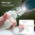 Odoland Cat Nail Clipper with LED Light and Nail File, Dog Claw Trimmer with Bright Light to Avoid Excessive Cutting - Pet Grooming Tool for Tiny ...