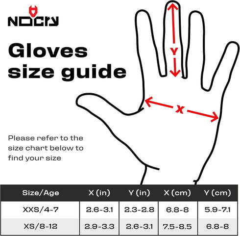 NoCry Kids Cutting Gloves, XS (8-12 Years) - 100% Food Grade Kids Fishing Gloves with Level 5 Protection - Ideal as Wood Carving Gloves or Whittli...