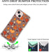 Fall Leaves Pumpkin Acorns Case Compatible with iPhone 14 Plus, Aesthetic Autumn Halloween Case for iPhone 14 Plus for Teens Men and Women, Cool T...