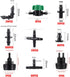 272 Pcs 1/4" Barbed Fittings Kit, 3/4'' to 1/4'' Hose Adapter,Straight Barbs,Tees,Elbows,End Plug,4-Way Coupling for Repair Drip Irrigation Fittin...