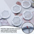 20Pcs Circular Air Vents White Soffit Vent, Stainless Steel Round Vent Mesh Hole Louver for Kitchen Bathroom Cabinet Wardrobe, 1.14"(29mm) Mountin...