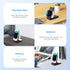 Foldable 3 in 1 Wireless Charging Station for Multiple Devices Apple,Wireless Charger for Travel,Wireless Charging Stand Compatible with iPhone 15...