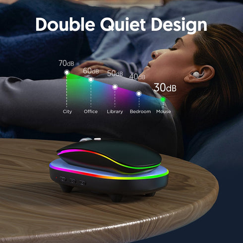 Ultra Slim Mouse Mover with Adjustable Interval Timer, Undetectable & Noiseless Jiggler Simulates Realistic Movement, Driver-Free Shaker for Keepi...