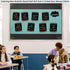 Calming Blue Bulletin Board Roll Non-woven Fabric 16.5 in X 12 ft Fun Size for Classroom Decor Decorations Greater Than Paper Back to School Teach...