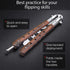 Butterfly Knife Trainer - Balisong Trainer - Practice Butterfly Knife - Balisong Butterfly Knives NOT Real NOT Sharp Blade - Wood Dull Trick Butte...