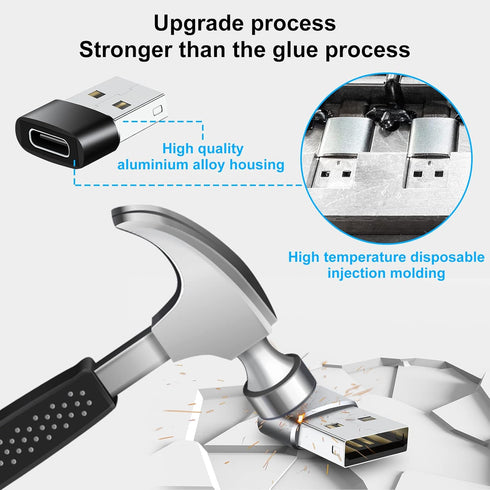 USB to USB C Adapter 8 Pack,USB C to USB Adapter,USB C to USB A Adapter,USB to C Adapter,USB-C to USB Adapter,USB to USBC-C Adapter for iPhone,Mac...