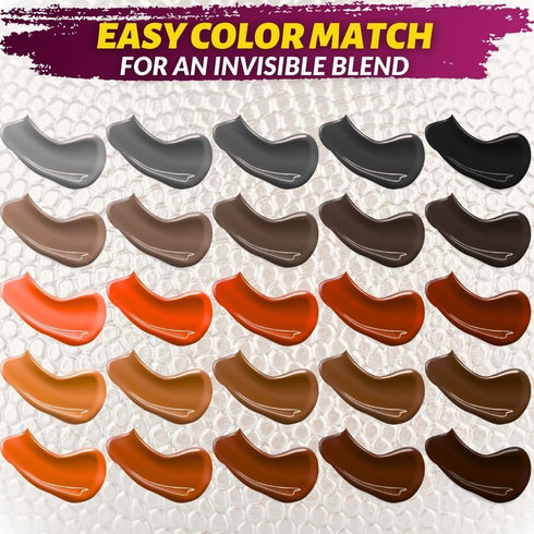 COCONIX Leather & Vinyl Repair Kit - Brown & Shades | Fix Tears, Holes, Scratches, and Peeling on Leather and Vinyl Furniture, Car Seats, and Jack...