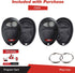 KeylessOption Just The Case Keyless Entry Remote Key Fob Shell for L2C0007T (Pack of 2)...