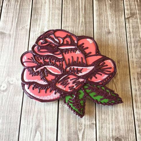 Rose Cookie Cutter Mother's Day Flower Cookie Cutter, 4" Made in USA by Ann Clark...
